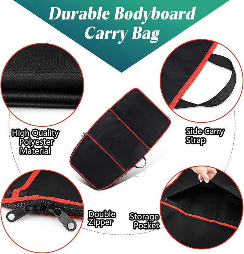 Dawitrly Surfboard Bag, Surfboard Cover Bodyboard Carry Bags, 48 * 26 inch Paddleboard Bag with Handle Carrying Strap, Double Zipper and Storage Pocket for Outdoor Travel - Image 3